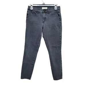 Gap Super‎ Slimming True Skinny Jeans Size 28R Womens Washed Black Denim Stretch